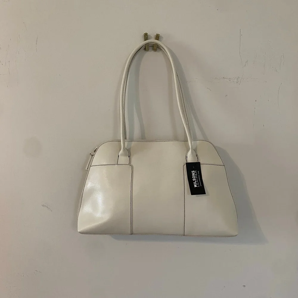 Brand New Wilsons Leather White Bag